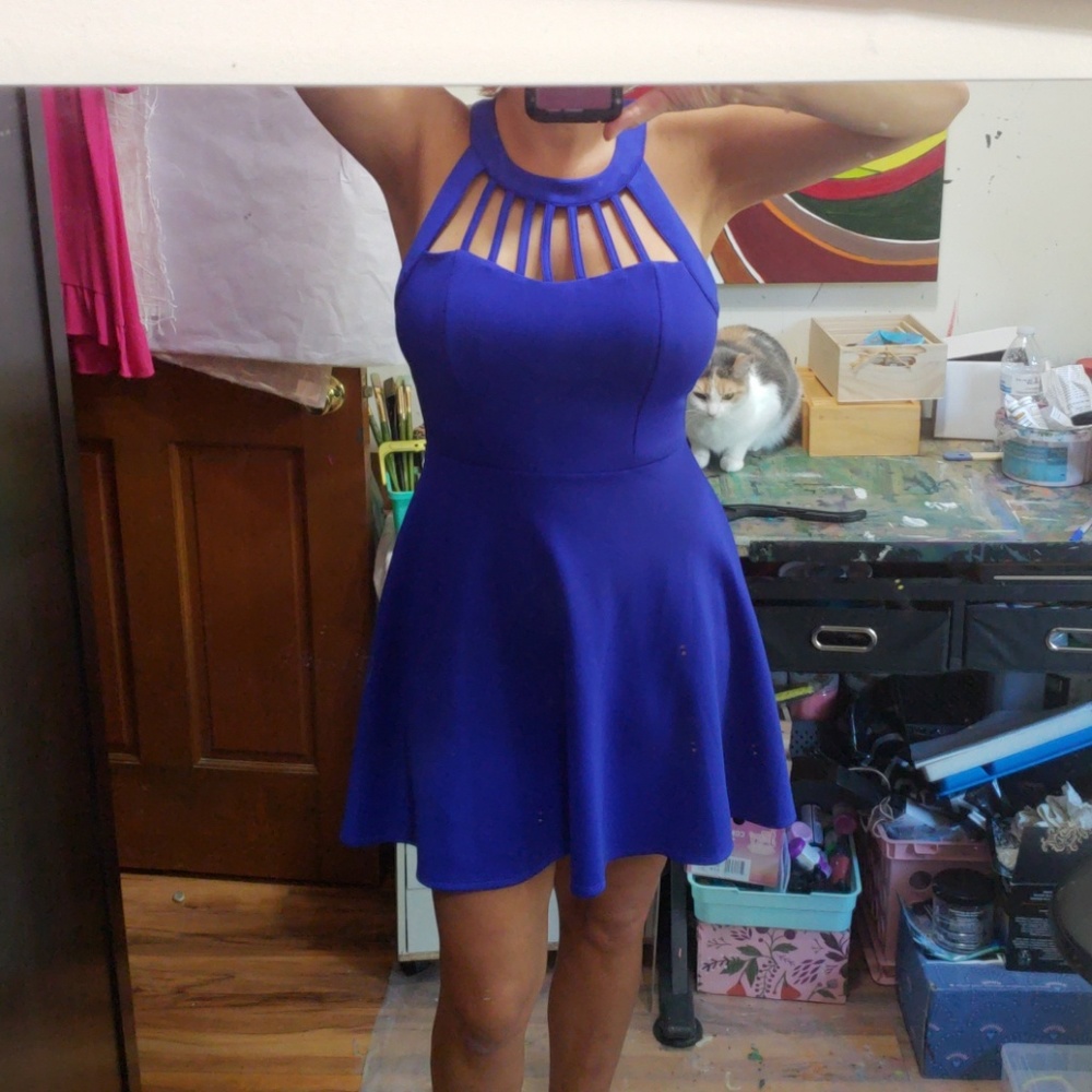 Blue party dress
